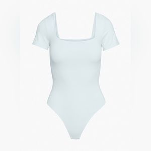 Contour Squareneck Shortsleeve Bodysuit Iceberg Blue